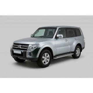 Praguri Laterale Maydos V2 (2 buc, Aluminiu si Otel Inoxidabil) Mitsubishi Pajero Wagon IV 2006-2021 foto 4