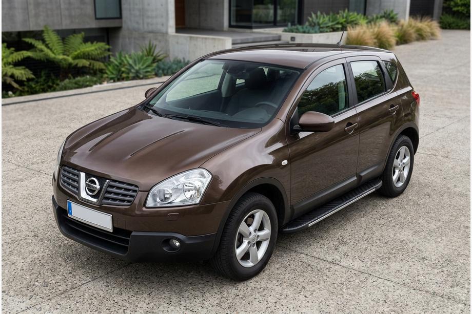 Nissan Qashqai 2007-2010 Praguri laterale Bosphorus Grey (2 buc, aluminiu) Image
