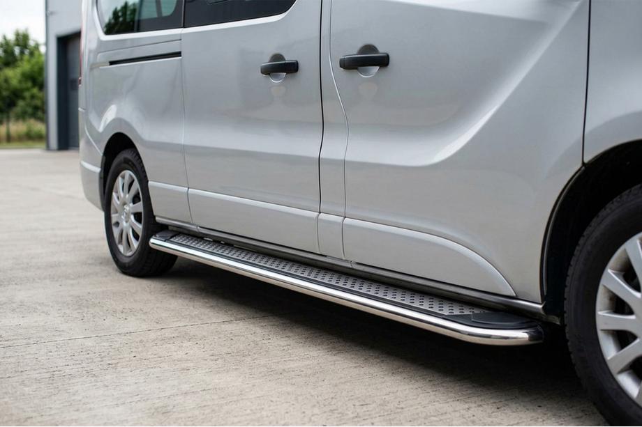 Nissan Primastar 2002-2014 Praguri Laterale Maydos V2 (2 buc, Aluminiu si Otel Inoxidabil) Image