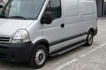 Nissan Interstar 2002-2010 Praguri laterale Bosphorus Grey (2 buc, aluminiu) foto 1
