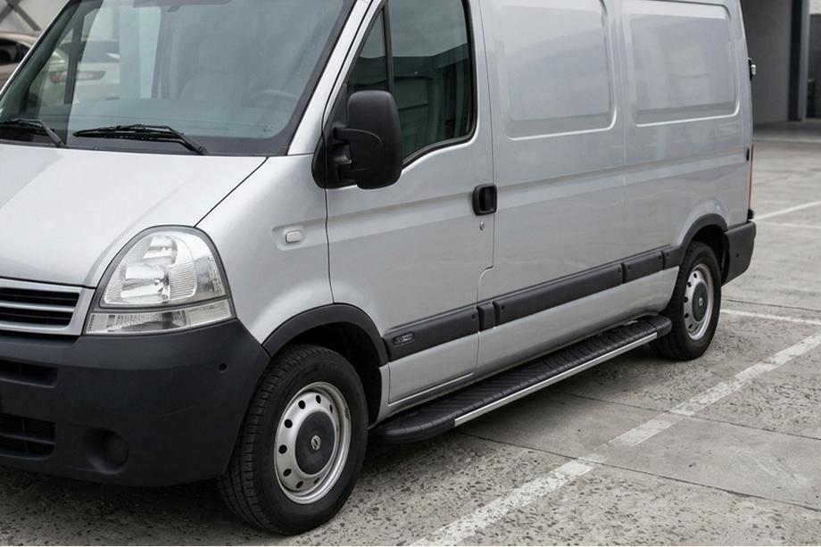 Nissan Interstar 2002-2010 Praguri laterale Bosphorus Grey (2 buc, aluminiu) Image