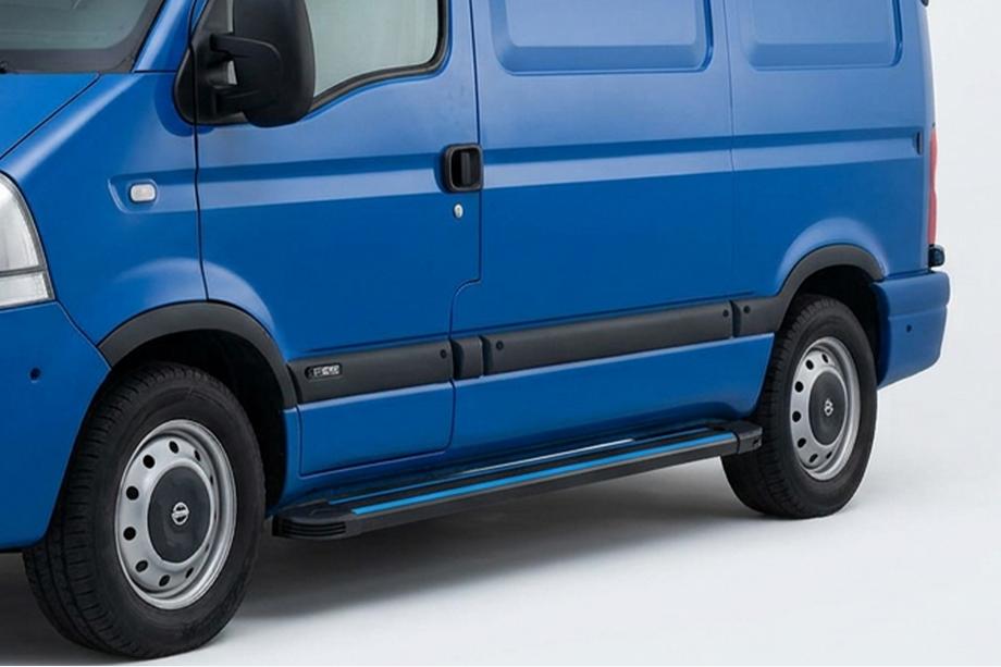 Nissan Interstar 2002-2010 Praguri Laterale Maya Blue (2 buc, Aluminiu) Image