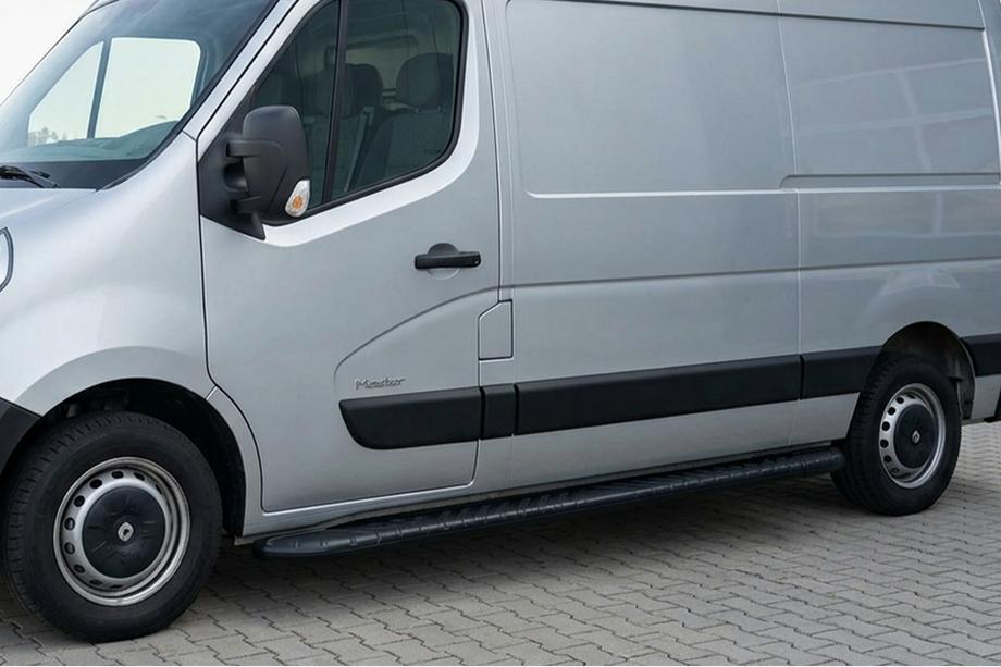 Nissan NV400 2010-2024 Praguri Laterale Bosphorus Black (2 buc, Aluminiu) Image