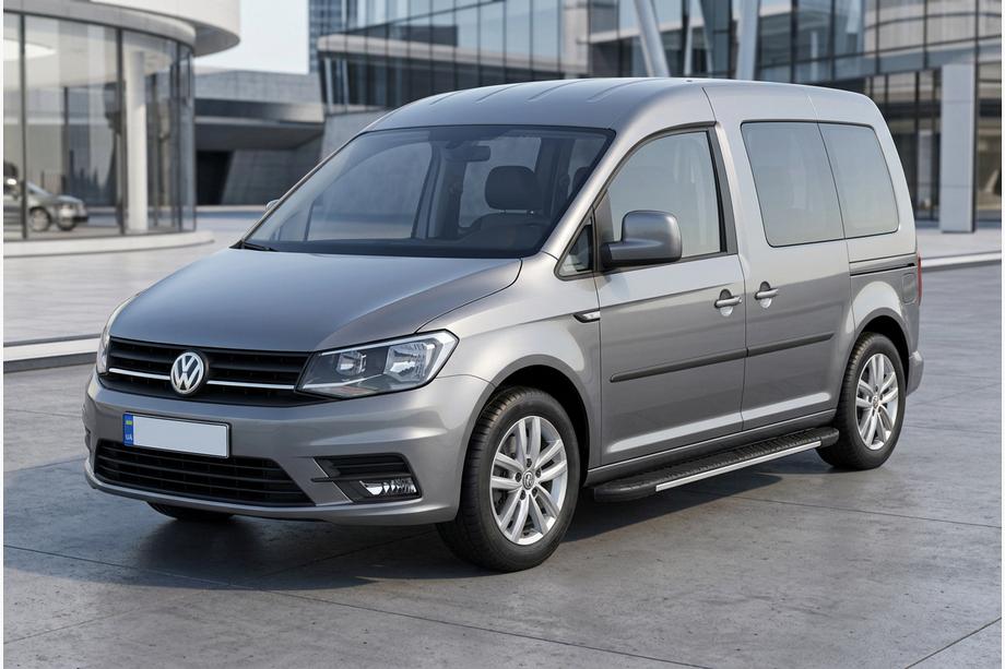 Volkswagen Caddy 2015-2020 Praguri laterale Bosphorus Grey (2 buc, aluminiu) Image