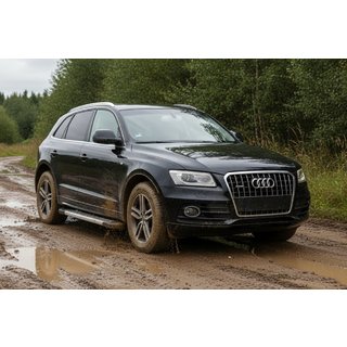 Praguri Laterale New Vision Grey (2 buc, Aluminiu) Audi Q5 2008-2017 foto 1