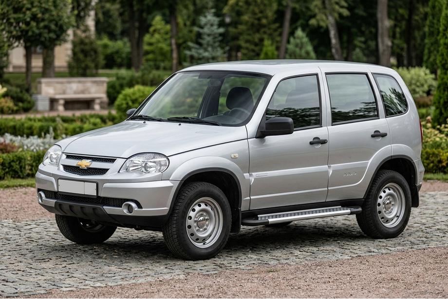 Chevrolet Niva 1998-2020 Praguri Laterale New Vision Grey (2 buc, Aluminiu) Foto 1