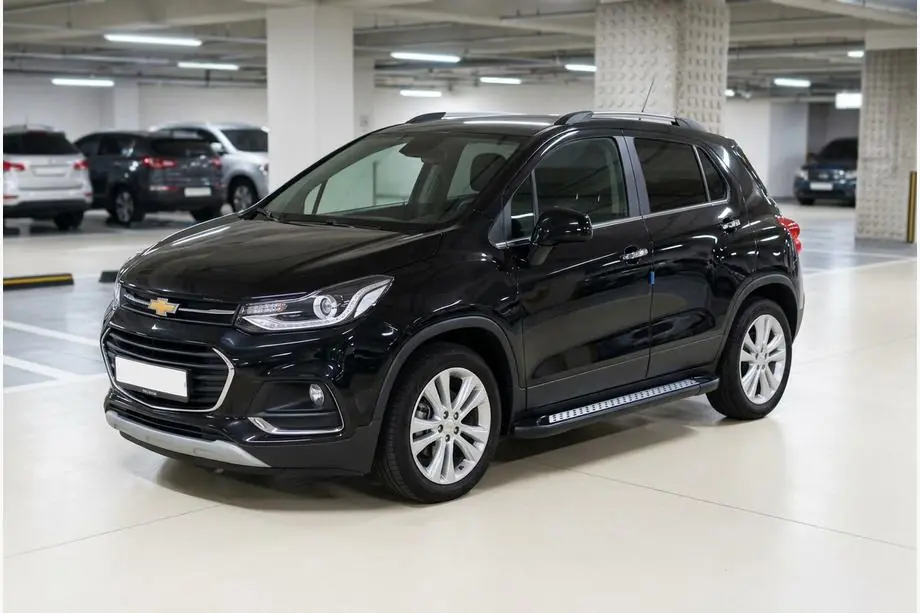 Chevrolet Trax 2012-2023 Praguri Laterale New Vision Black (2 buc, Aluminiu) Image