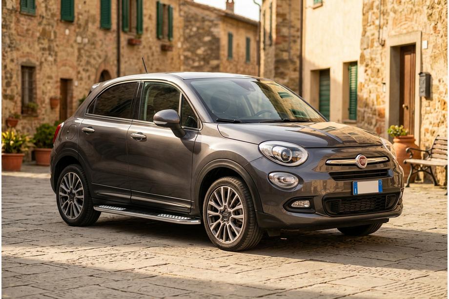 Fiat 500X 2014-2024 Praguri Laterale Tayga V2 (2 buc, Aluminiu) Image