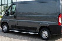 Fiat Ducato 2006-2025 Praguri Laterale Tayga V2 (2 buc, Aluminiu) foto 1