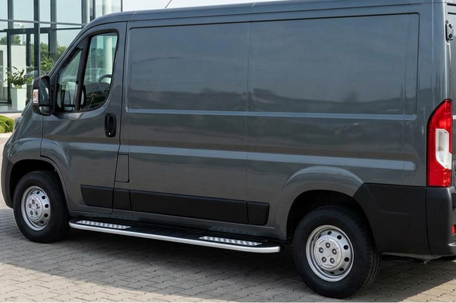 Fiat Ducato 2006-2025 Praguri Laterale Tayga V2 (2 buc, Aluminiu) Image