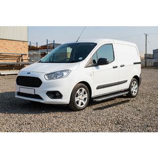 Praguri Laterale BlackLine (2 buc, Aluminiu) Ford Courier 2014-2023 foto 1