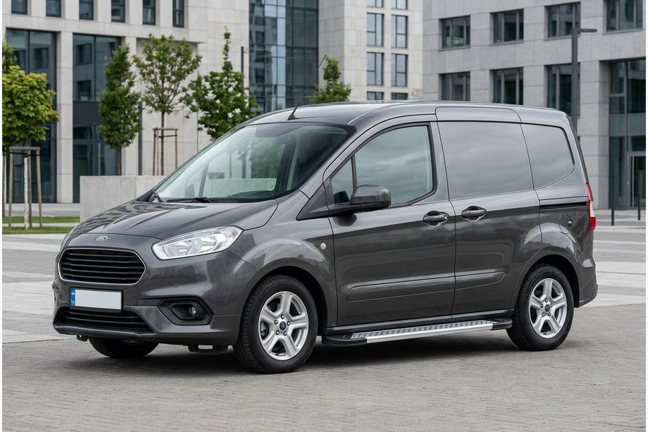 Ford Courier 2014-2023 Praguri Laterale New Vision Grey (2 buc, Aluminiu) Foto 1