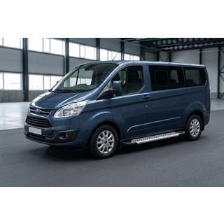 Praguri Laterale New Vision Grey (2 buc, Aluminiu) Ford Custom 2013-2022 foto 1