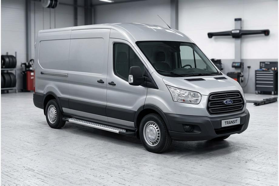 Ford Transit 2014- Praguri Laterale New Vision Grey (2 buc, Aluminiu) Image