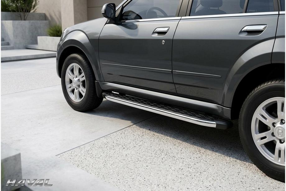 GreatWall Haval/Hover H3 2005-2013 Praguri Laterale BlackLine (2 buc, Aluminiu) Image