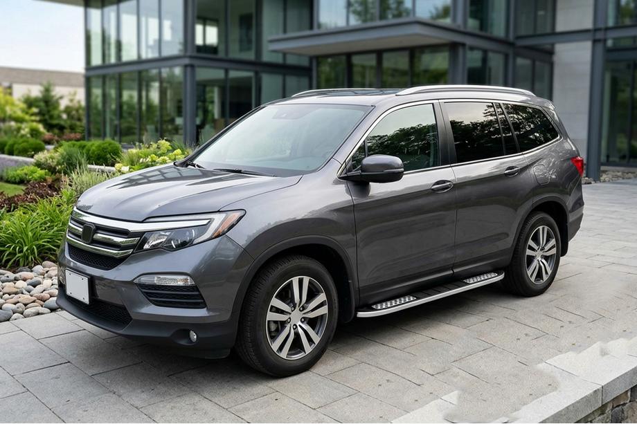 Honda Pilot 2015-2022 Praguri Laterale Tayga V2 (2 buc, Aluminiu) Image
