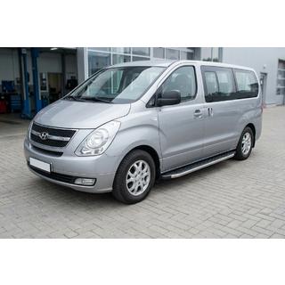Praguri Laterale BlackLine (2 buc, aluminiu) Hyundai H300, H1, Starex 2008-2020 foto 1
