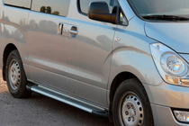 Hyundai H300, H1, Starex 2008-2020 Praguri Laterale Line (2 buc, Aluminiu) foto 2
