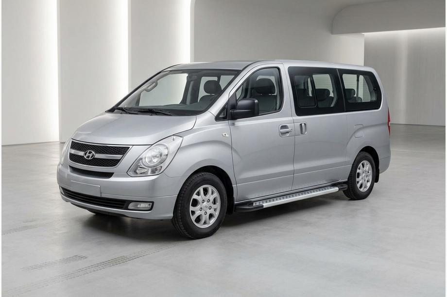 Hyundai H300, H1, Starex 2008-2020 Praguri Laterale New Vision Grey (2 buc, Aluminiu) Foto 1