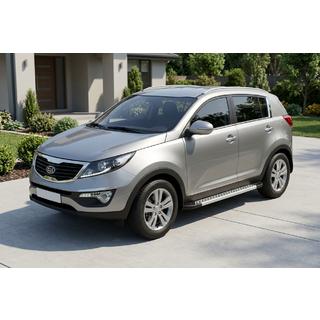 Praguri Laterale New Vision Grey (2 buc, Aluminiu) Kia Sportage 2010-2015 foto 1