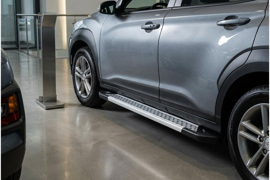 Hyundai Kona 2017-2023 Praguri Laterale New Vision Grey (2 buc, Aluminiu) Foto 1