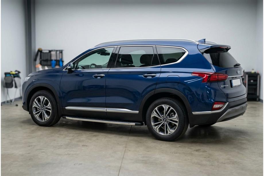 Hyundai Santa Fe 4 2018-2023 Praguri Laterale BlackLine (2 buc, Aluminiu) Foto 1