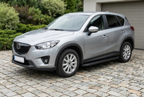Mazda CX-5 2012-2017 Praguri Laterale Tayga Black (2 buc, Aluminiu) foto 1
