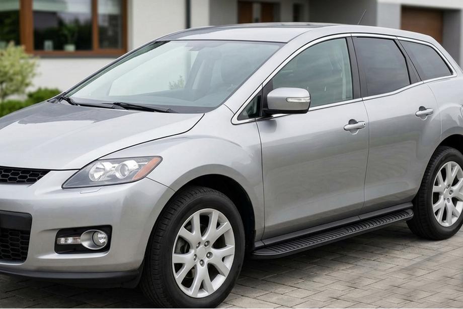 Mazda CX-7 2006-2012 Praguri Laterale Tayga Black (2 buc, Aluminiu) Image