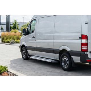Praguri Laterale New Vision Grey (2 buc, Aluminiu) Mercedes Sprinter W906 2006–2018 foto 1