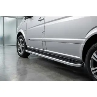 Praguri Laterale Tayga Grey (2 buc, Aluminiu) foto 1
