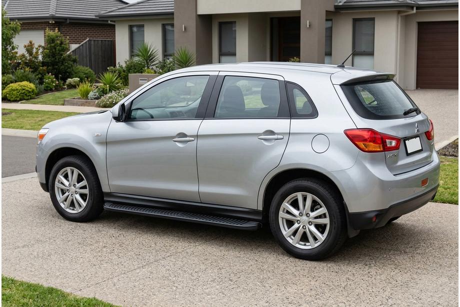 Mitsubishi ASX 2010-2023 Praguri Laterale Tayga Black (2 buc, Aluminiu) Image