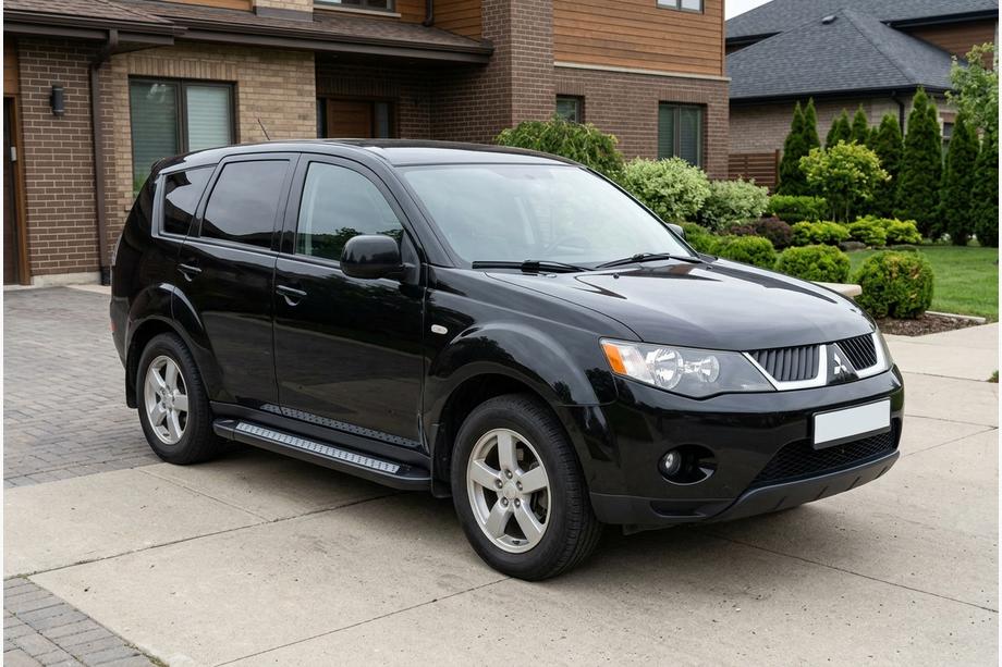 Mitsubishi Outlander 2006-2012 Praguri Laterale New Vision Black (2 buc, Aluminiu) Foto 1