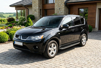 Mitsubishi Outlander 2006-2012 Praguri Laterale Tayga Black (2 buc, Aluminiu) foto 1