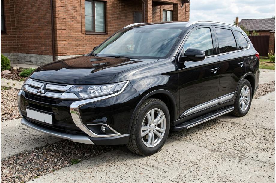 Mitsubishi Outlander 2012-2021 Praguri laterale Bosphorus Grey (2 buc, aluminiu) Foto 1