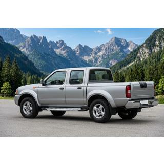 Praguri Laterale New Vision Grey (2 buc, Aluminiu) Nissan NP300 1999-2015 foto 1
