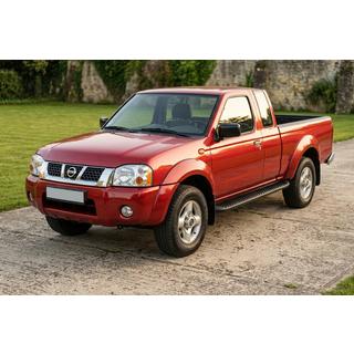 Praguri Laterale Tayga Black (2 buc, Aluminiu) Nissan NP300 1999-2015 foto 1