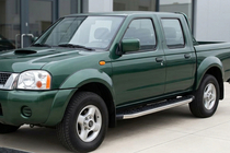 Nissan NP300 1999-2015 Praguri Laterale BlackLine (2 buc, Aluminiu) foto 1