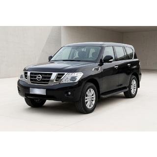 Praguri Laterale Tayga Black (2 buc, Aluminiu) Nissan Patrol Y62 2010-2024 foto 1