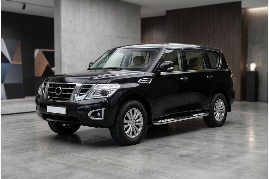 Nissan Patrol Y62 2010-2024 Praguri Laterale Tayga V2 (2 buc, Aluminiu) Image