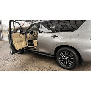 Praguri Laterale New Vision Grey (2 buc, Aluminiu) Nissan Patrol Y62 2010-2024 foto 4