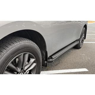 Praguri Laterale New Vision Grey (2 buc, Aluminiu) Nissan Patrol Y62 2010-2024 foto 1