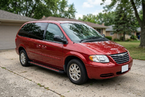 Chrysler Voyager 2001-2007 Praguri Laterale Maya Red (2 buc, Aluminiu) foto 1