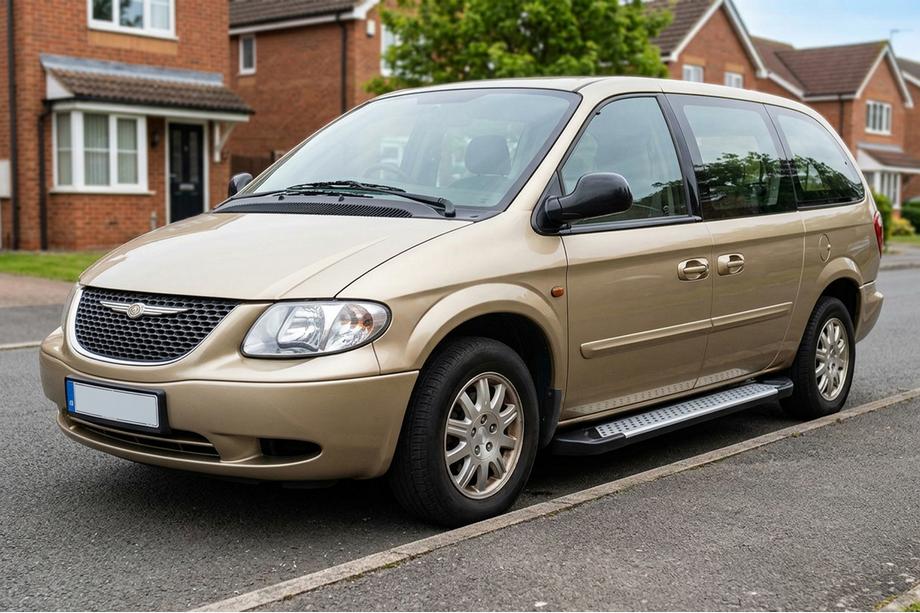 Chrysler Voyager 2001-2007 Praguri laterale Allmond Grey (2 buc, aluminiu) Image