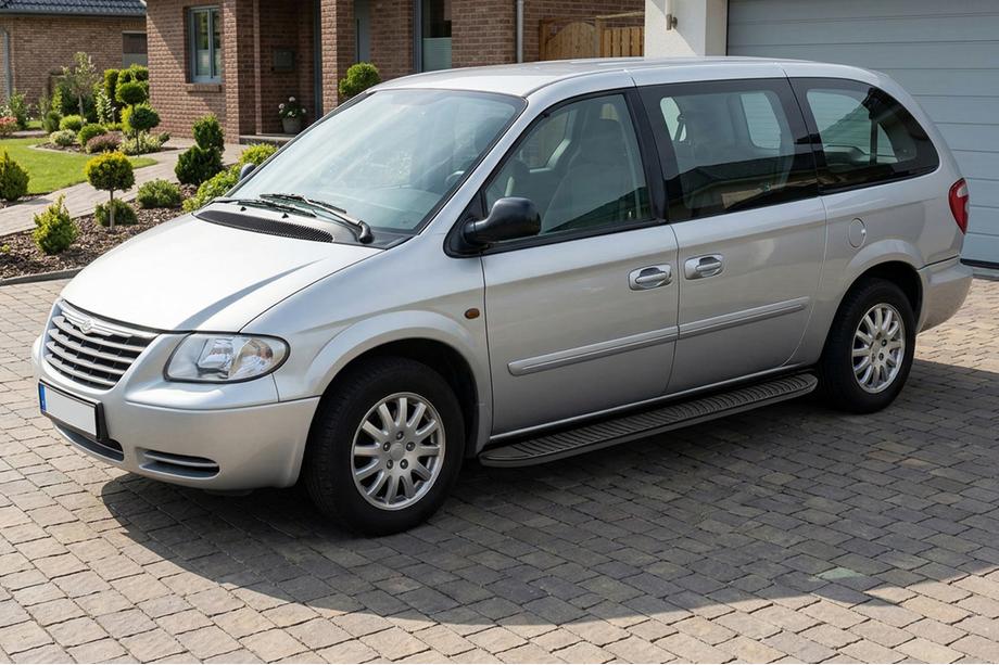 Chrysler Voyager 2001-2007 Praguri Laterale Tayga Black (2 buc, Aluminiu) Image