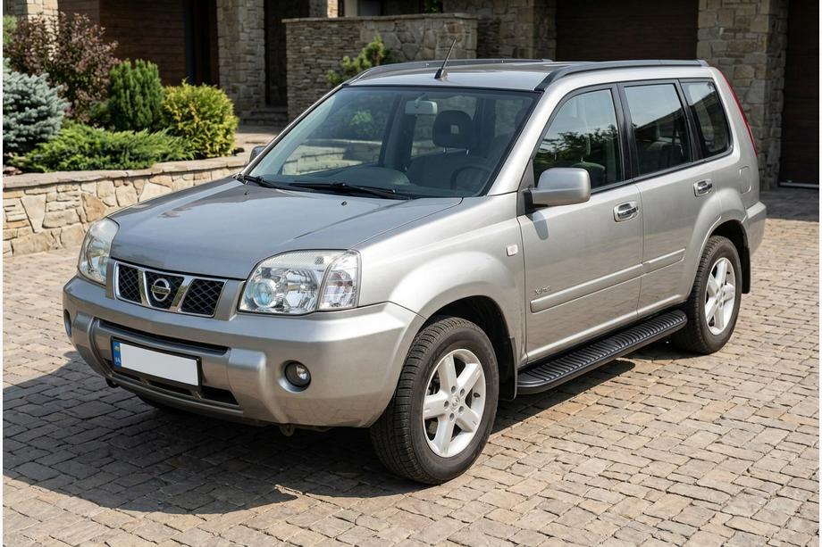 Nissan X-trail T30 2002-2007 Praguri Laterale Tayga Black (2 buc, Aluminiu) Image