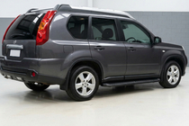Nissan X-trail T31 2007-2014 Praguri Laterale Tayga Black (2 buc, Aluminiu) foto 1