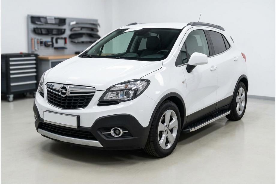 Opel Mokka 2012-2021 Praguri Laterale BlackLine (2 buc, Aluminiu) Image