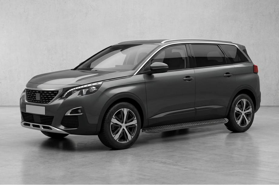 Peugeot 5008 2016-2023 Praguri Laterale Tayga Black (2 buc, Aluminiu) Image
