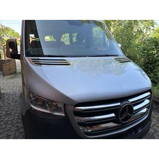 Capace grila cromate (model lat, 6 buc) Mercedes Sprinter W907/W910 2018- foto 4