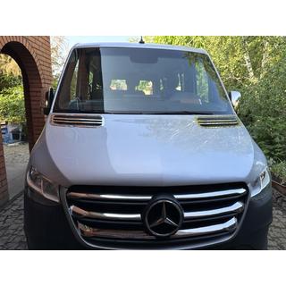 Capace grila cromate (model lat, 6 buc) Mercedes Sprinter W907/W910 2018- foto 3